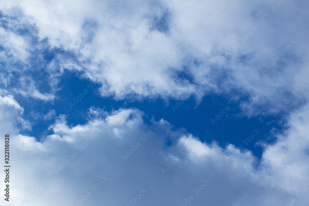 Beautiful large clouds against a clean blue sky Beautiful large clouds against a clean blue sky