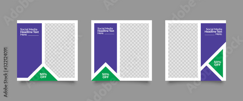 Set of Modern trendy covers idea. Editable simple info banner shop. Slides for app, web design digital style for social media pack. Square handpicked beauty posts, brochure layout design. pr promo
