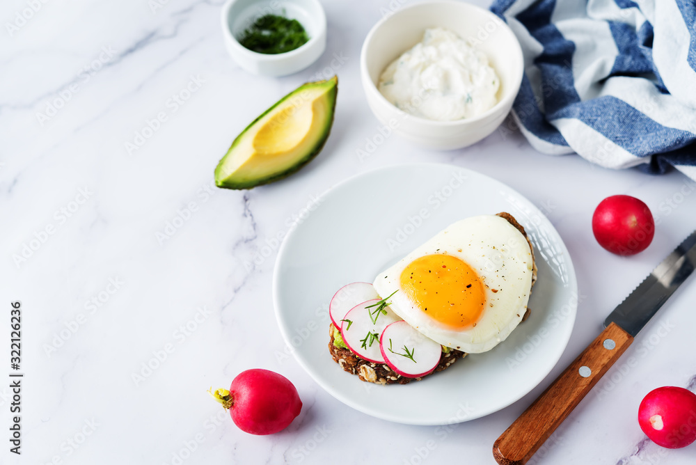 Radish avocado and egg avocado rye sandwiches Radish avocado and egg avocado rye sandwiches