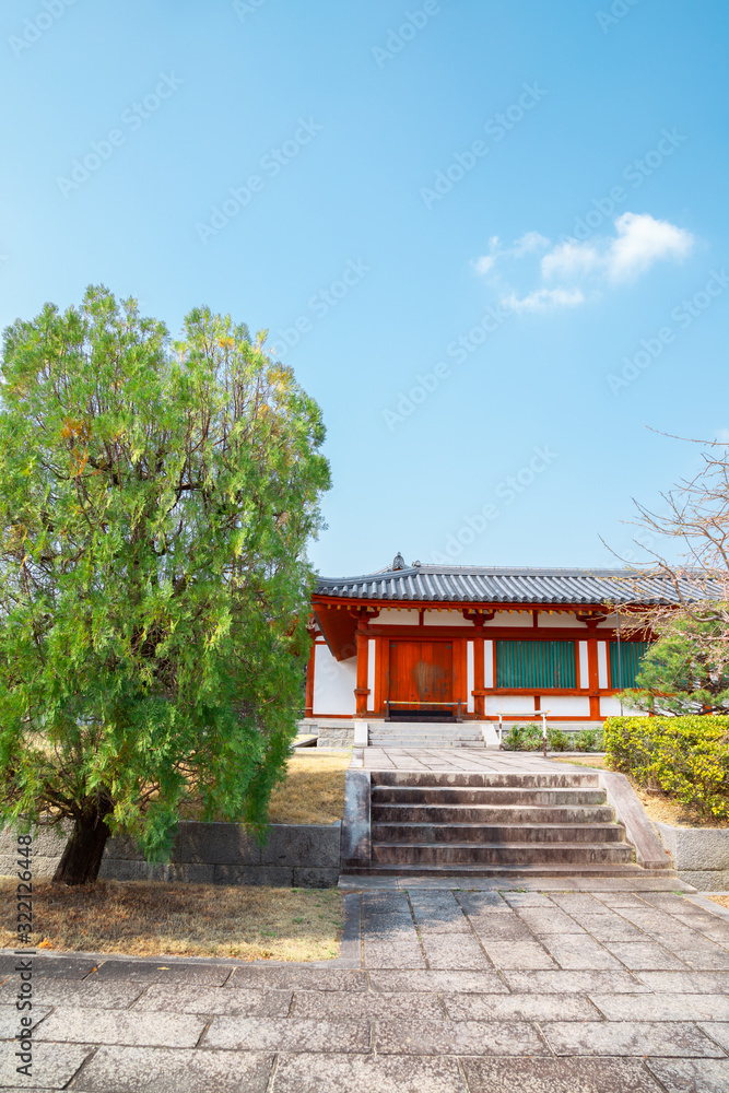 Yakushi-ji ancient Buddhist temple in Nara, Japan