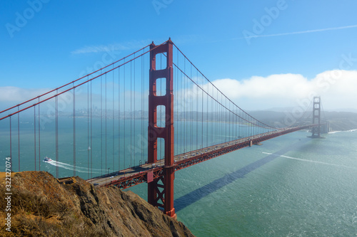 Golden Gate Bridge at sunny day