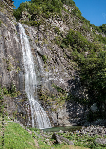Waterfall in Valle Maggia