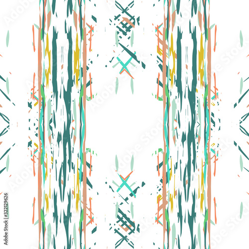 Batik, Hand Drawn. Paint Texture Seamless 