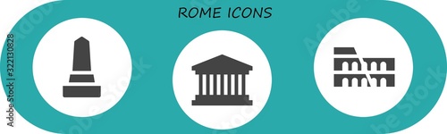 rome icon set
