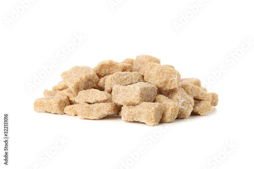 Bunch of sugar isolated on white background