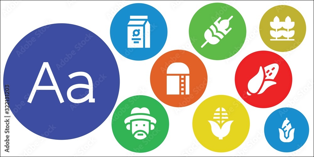 Modern Simple Set of crop Vector filled Icons Modern Simple Set of crop Vector filled Icons