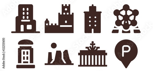 city icon set