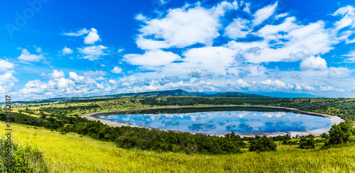crater lake in Queen Elizabeth national park uganda