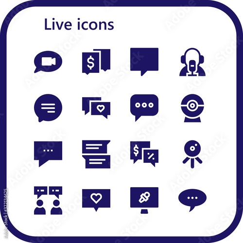 live icon set