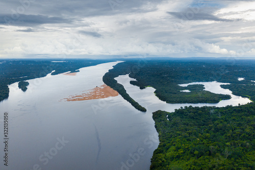 Wallpaper Mural Amazon rainforest seen from above reveals the beauty of its rivers, trees and animals. Pará, Brazil Torontodigital.ca