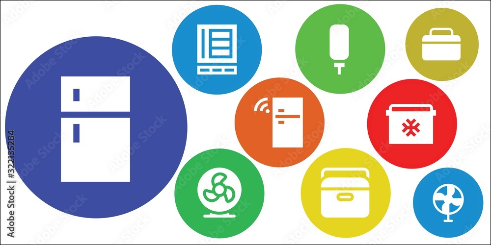 Modern Simple Set of cooler Vector filled Icons Modern Simple Set of cooler Vector filled Icons