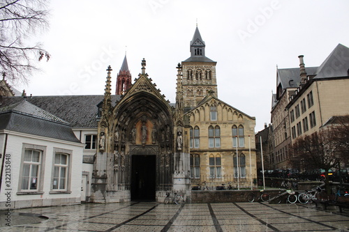 Entrance of the Basilica of Saint Servatius, Maastricht, the Netherlands