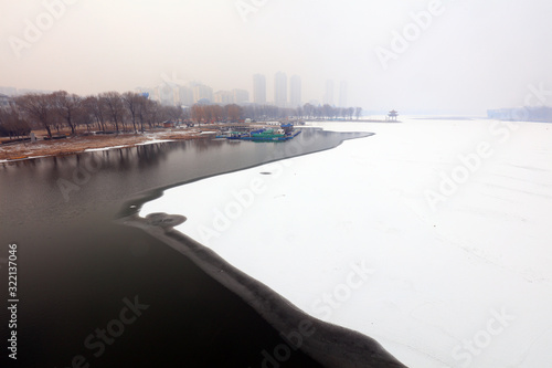River Winter Scenery, China