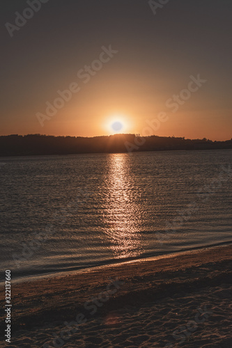 El atardecer en el mar