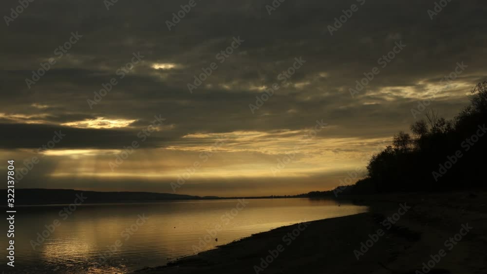 Timelapse lake sunrise sunset clouds reflections Timelapse lake sunrise sunset clouds reflections