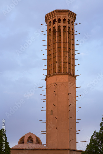 Tallest tower of wind, Dolat Abad Garden, Yazd, Iran, Western Asia, Asia, Middle East photo