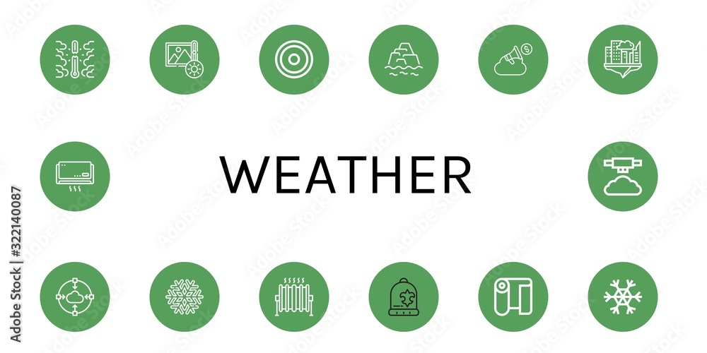 weather icon set weather icon set