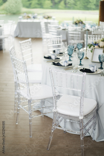 elegant table in a restaurant