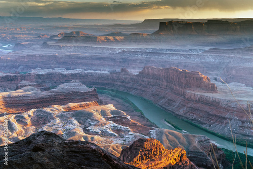 River Colorado at sunset in Dead Horse Point, Utah, USA