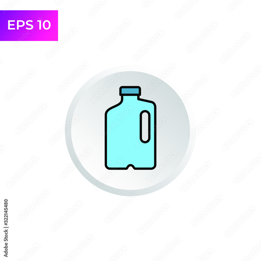 Milk Bottle icon template color editable. Milk Bottle symbol logo vector sign isolated on white background illustration for graphic and web design. Milk Bottle icon template color editable. Milk Bottle symbol logo vector sign isolated on white background illustration for graphic and web design.
