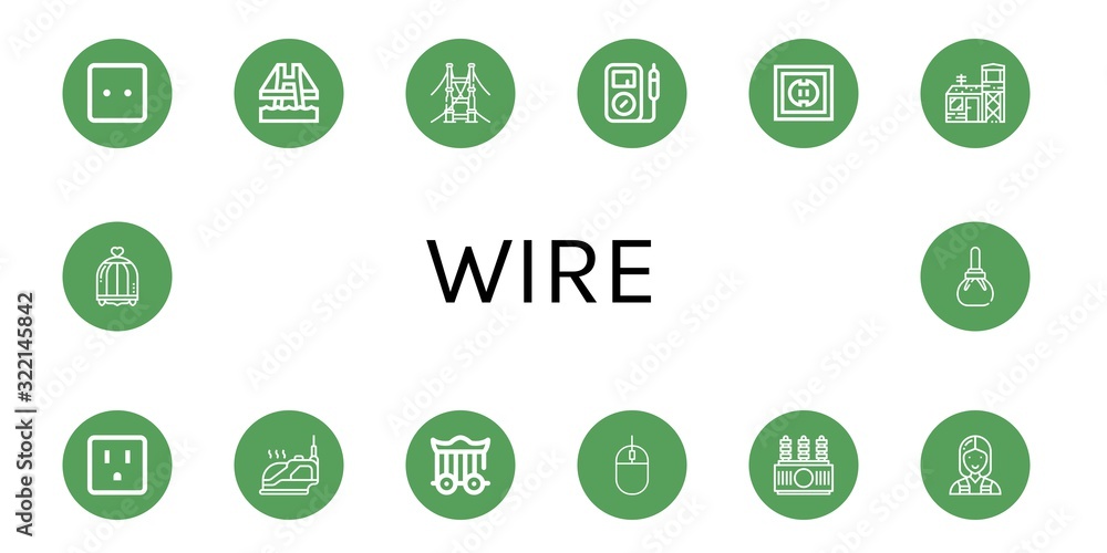 wire simple icons set wire simple icons set