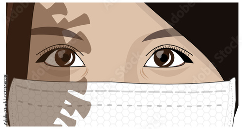 Masque à l'ombre d'un virus