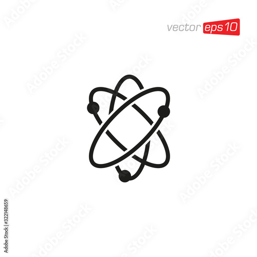 Atom Technology Icon Logo Vector