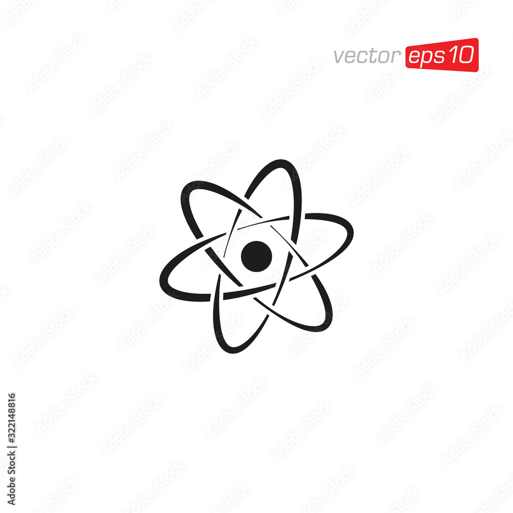 Atom Technology Icon Logo Vector Atom Technology Icon Logo Vector