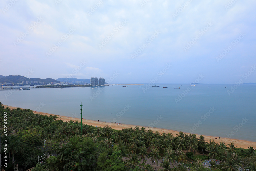 Sanya Bay Scenery, Sanya City, Hainan Province, China