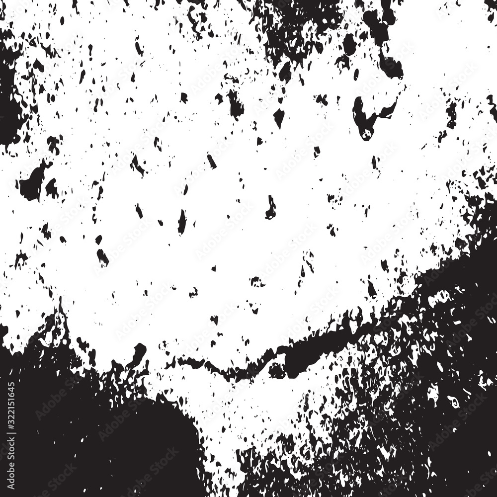 Obraz premium Black and white vintage grunge futuristic background. Abstract textured square pattern, layout for design packaging, business cards, websites, postcards, posters, brochures, fabrics, covers mock-up
