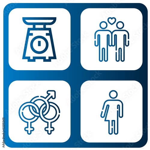 Set of equality icons