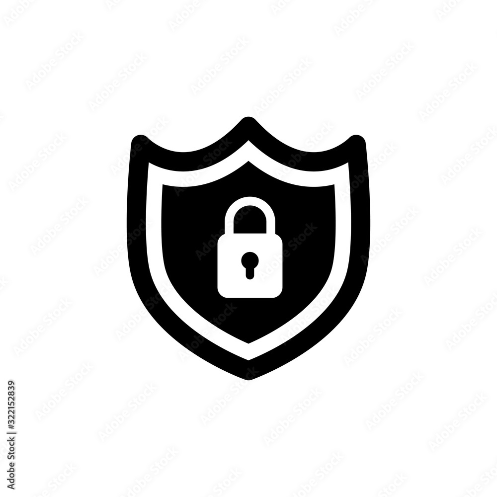 shield and padlock icon design vector logo template EPS 10 shield and padlock icon design vector logo template EPS 10
