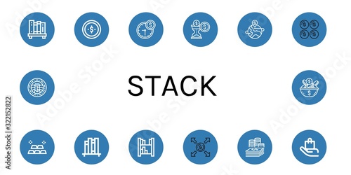 stack icon set