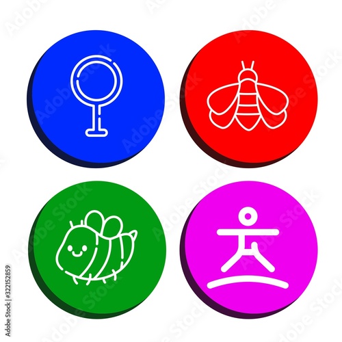 funny simple icons set