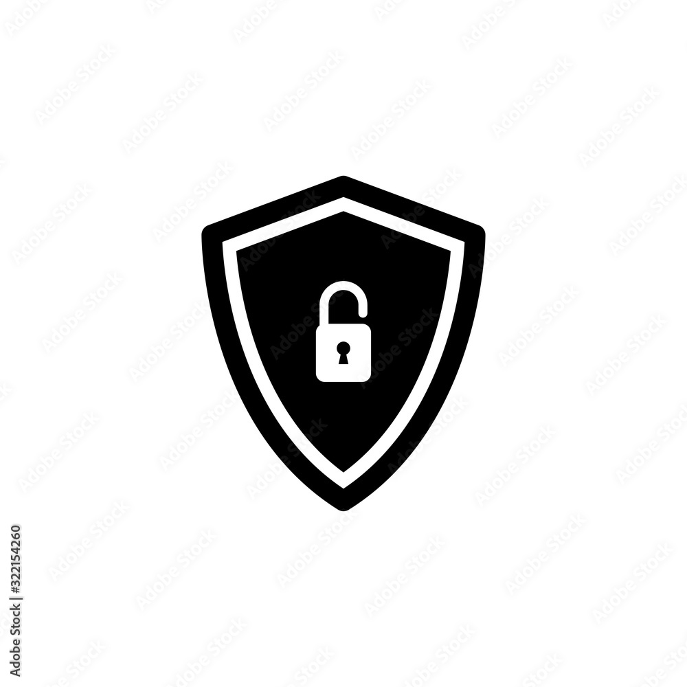 shield and padlock icon design vector logo template EPS 10 shield and padlock icon design vector logo template EPS 10