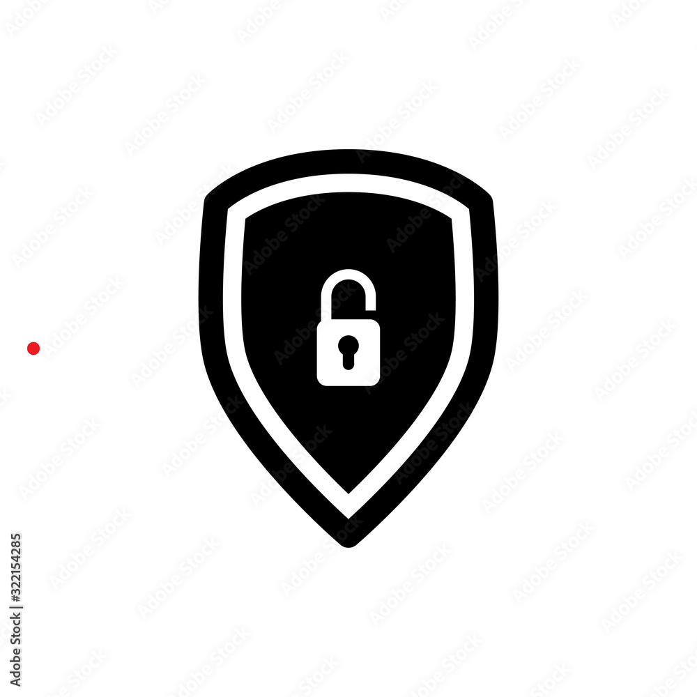 shield and padlock icon design vector logo template EPS 10 shield and padlock icon design vector logo template EPS 10
