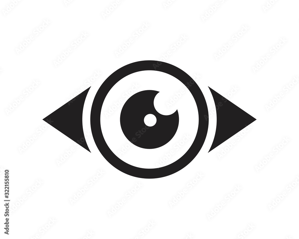 Eye Sign Icon template black color editable. Eye Sign Icon symbol Flat vector illustration for graphic and web design. Eye Sign Icon template black color editable. Eye Sign Icon symbol Flat vector illustration for graphic and web design.