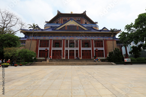 Scenery of Zhongshan Memorial Hall in Guangzhou, Guangdong Province, China