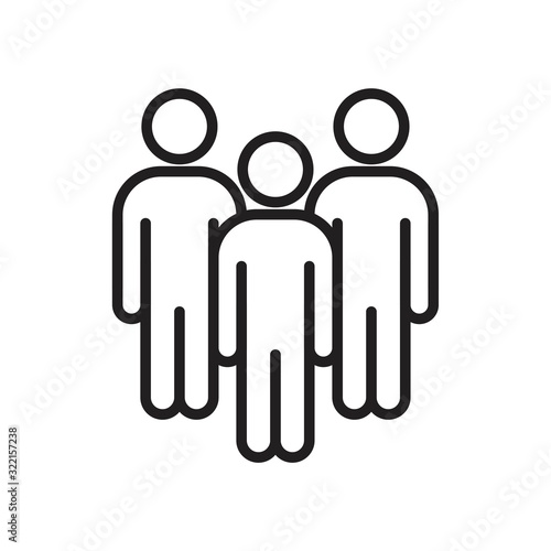 Team work Icon template black color editable. Team work Icon symbol Flat vector illustration for graphic and web design.