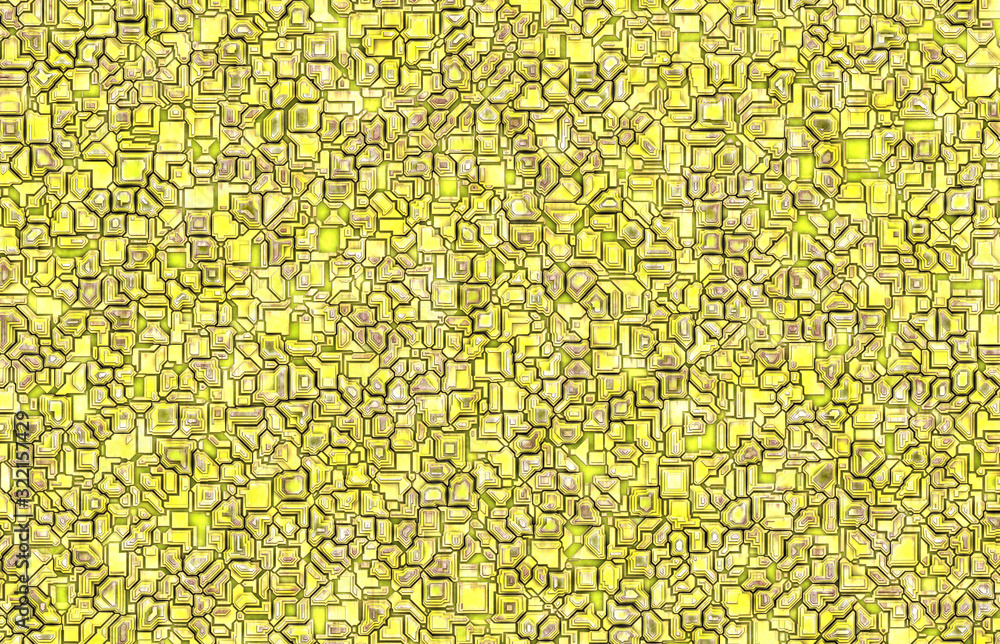 Fototapeta premium yellow colored abstract square blocks