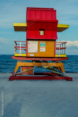 Miami lifeguard on duty in south beach  © ronzie