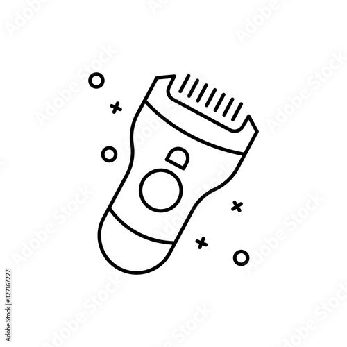 Beauty, epilator icon. Simple line, outline vector elements of cosmetology and beauty icons for ui and ux, website or mobile application