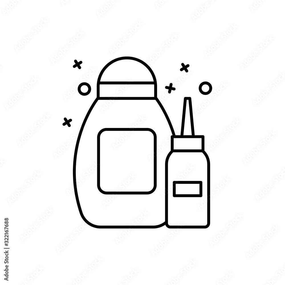 Skin care, cream, shampoo icon. Simple line, outline vector elements of cosmetology and beauty icons for ui and ux, website or mobile application Skin care, cream, shampoo icon. Simple line, outline vector elements of cosmetology and beauty icons for ui and ux, website or mobile application