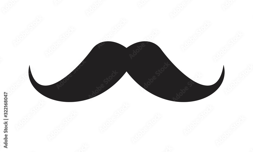 Italy mustache Icon template black color editable. Italy mustache Icon symbol Flat vector illustration for graphic and web design. Italy mustache Icon template black color editable. Italy mustache Icon symbol Flat vector illustration for graphic and web design.