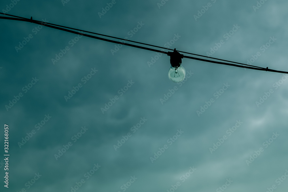 old bulb light with retro effect, design idea old bulb light with retro effect, design idea