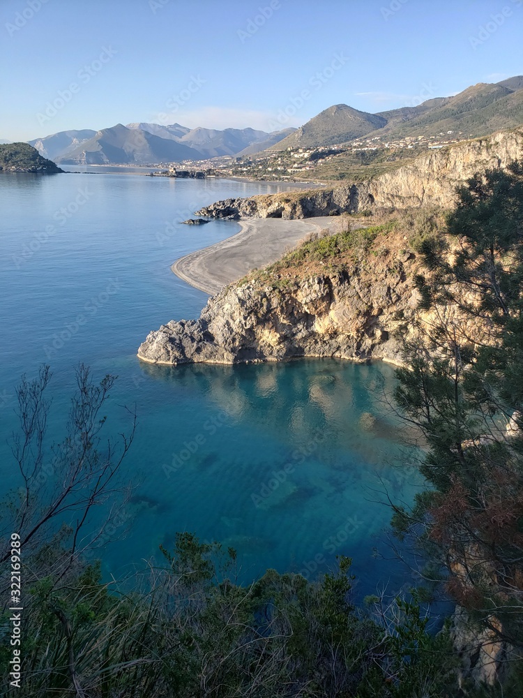 Fototapeta premium Aerial view of the sea, Calabria (Italy).