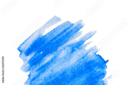 Classic blue watercolor background with copy space.