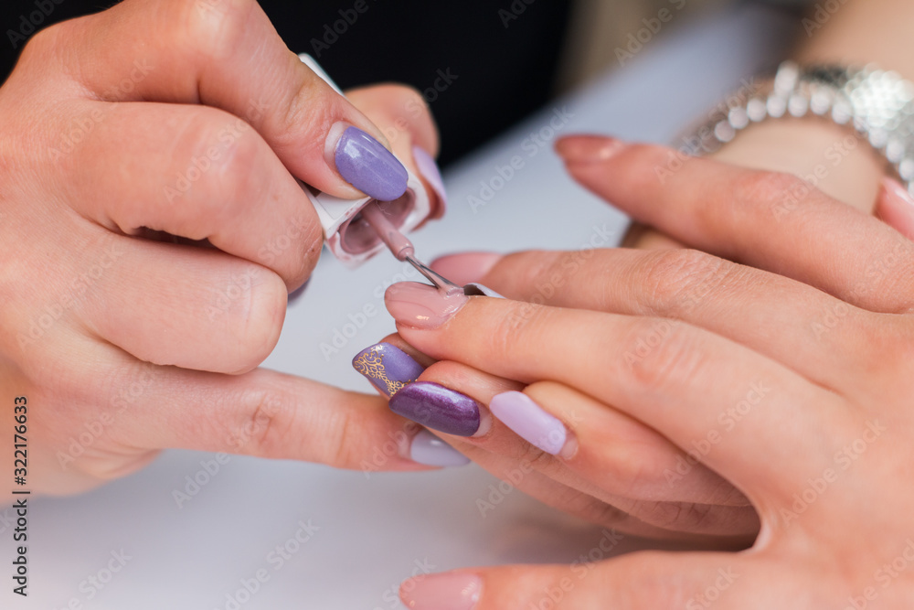 Doing nails Doing nails