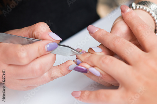 Doing nails