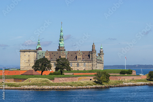 Famous Kronborg caslte in Helsingoer, north of Copenhagen